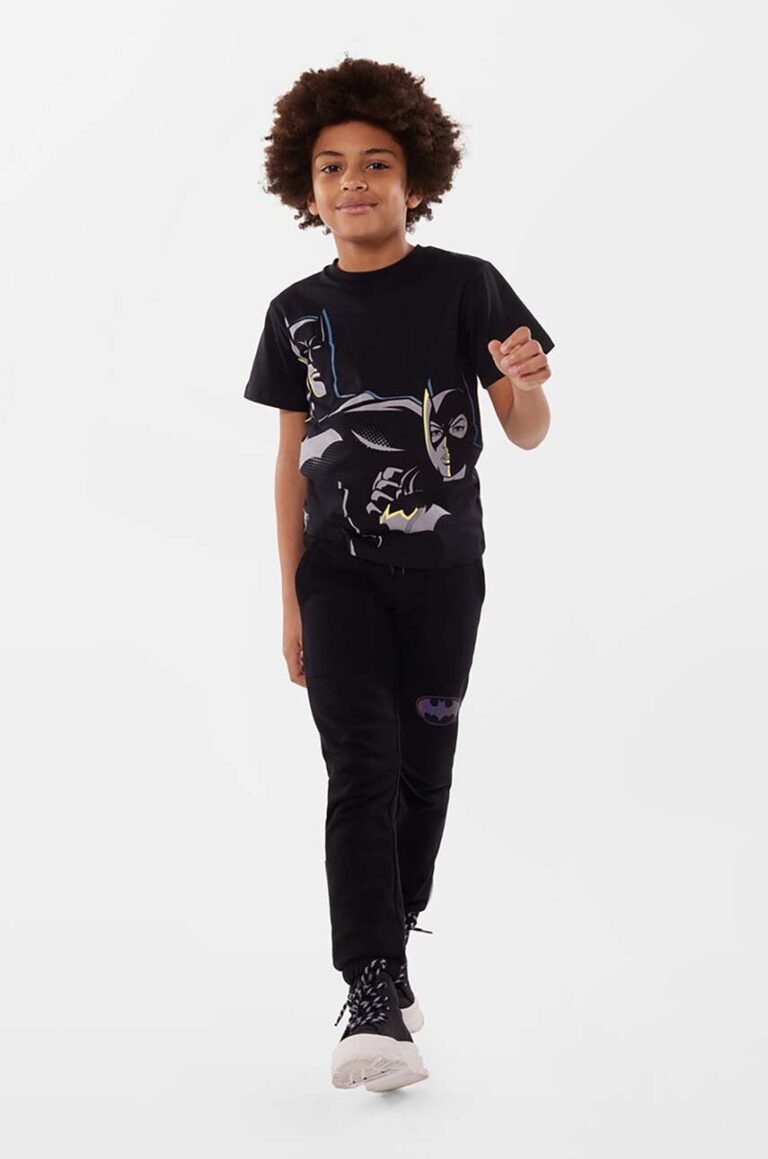 Dkny tricou de bumbac pentru copii culoarea negru