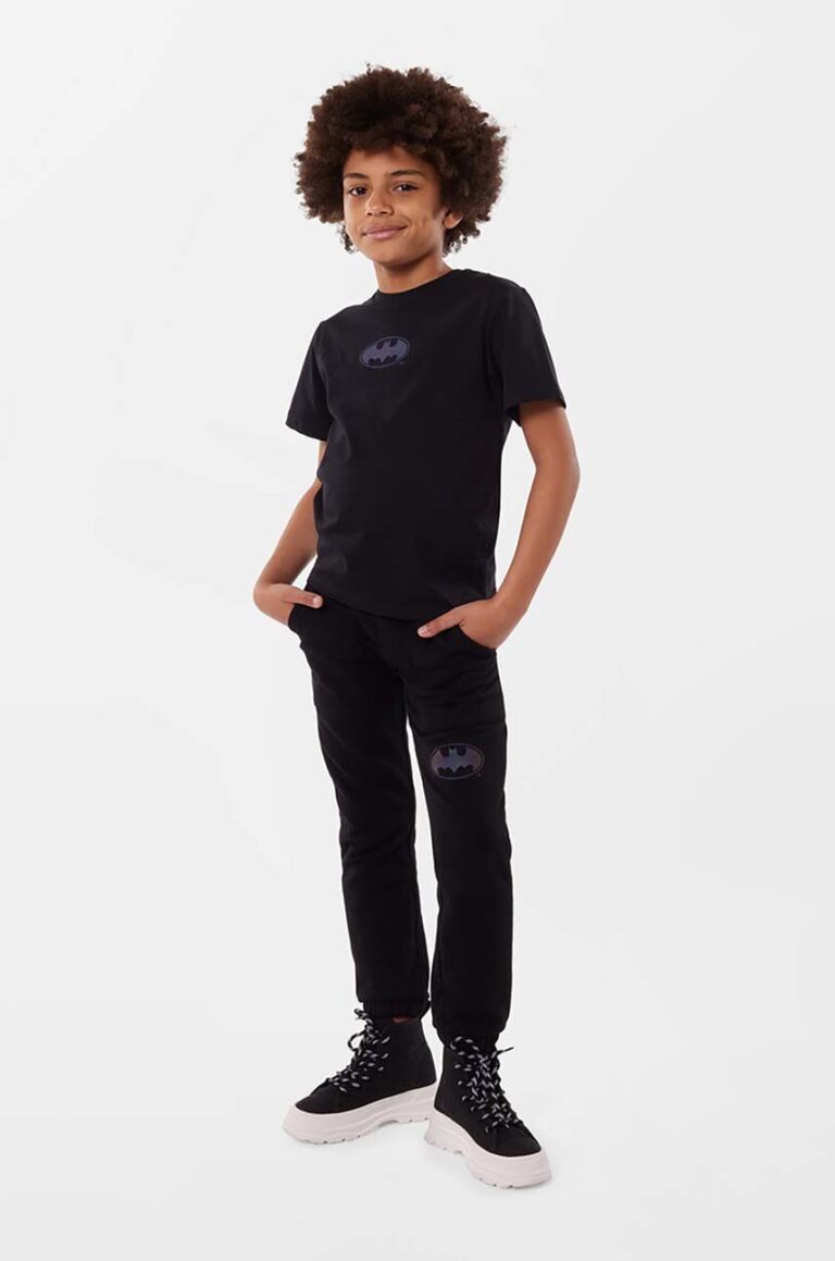 Dkny tricou de bumbac pentru copii culoarea negru