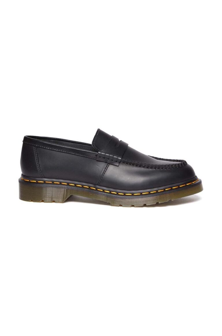 Dr. Martens mocasini de piele Penton culoarea negru