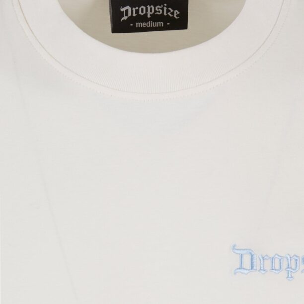 Dropsize Tricou 'Embo'  albastru pastel / alb murdar preţ