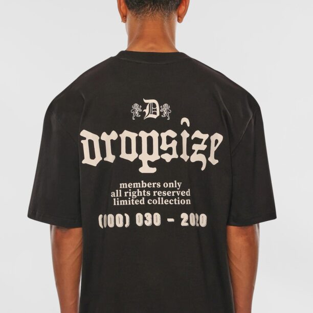 Preţ Dropsize Tricou  nisipiu / negru