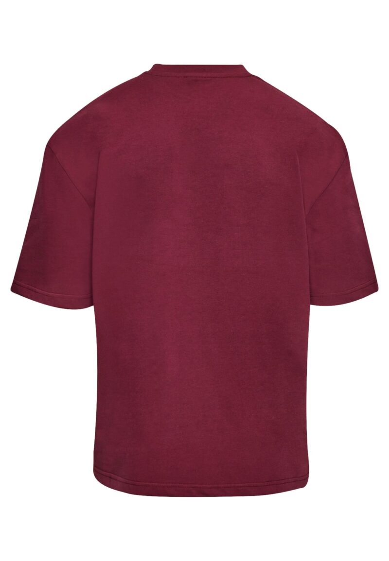 Dropsize Tricou  roșu burgundy