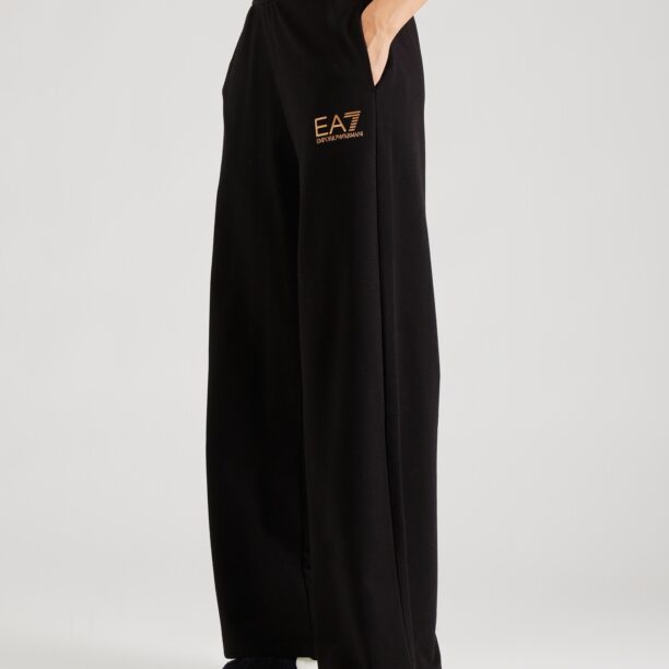 EA7 Emporio Armani Pantaloni  auriu / negru