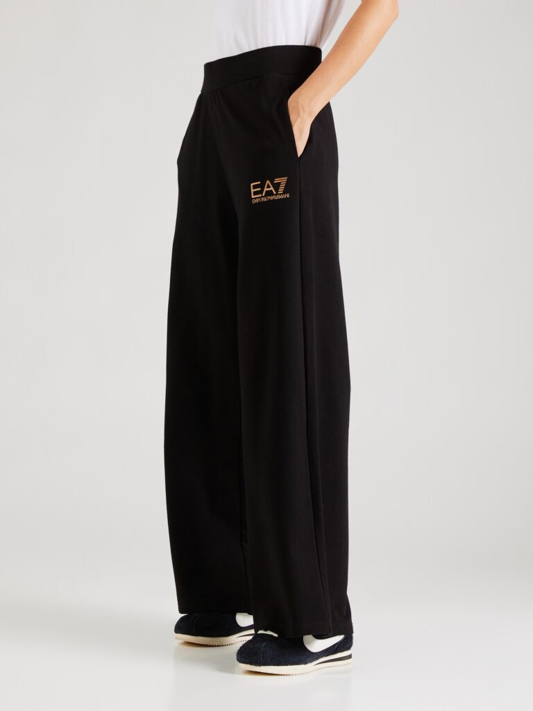 EA7 Emporio Armani Pantaloni  auriu / negru