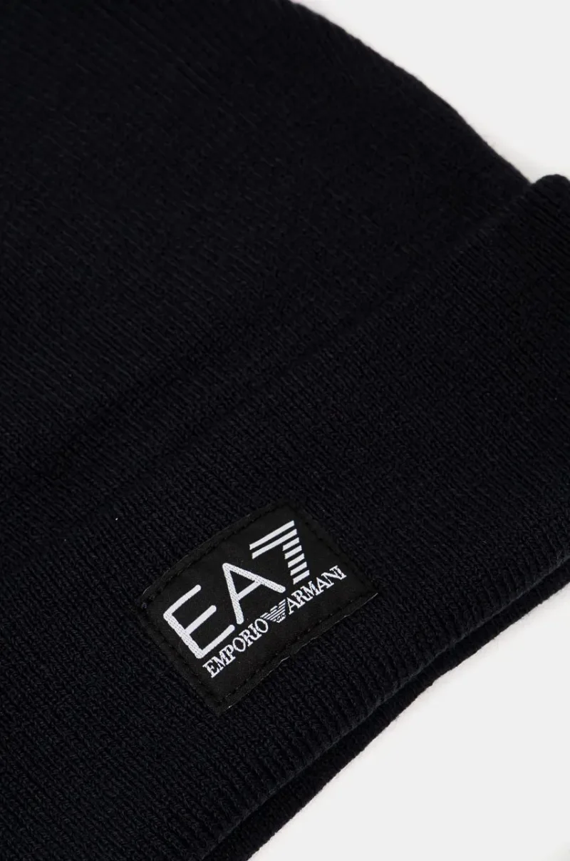 EA7 Emporio Armani caciula copii din tricot gros preţ