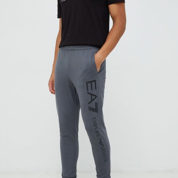 EA7 Emporio Armani pantaloni de trening din bumbac barbati