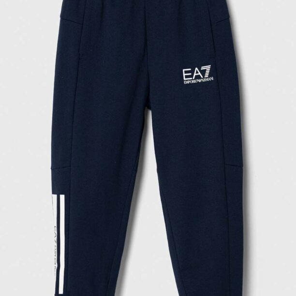 EA7 Emporio Armani pantaloni de trening pentru copii cu imprimeu