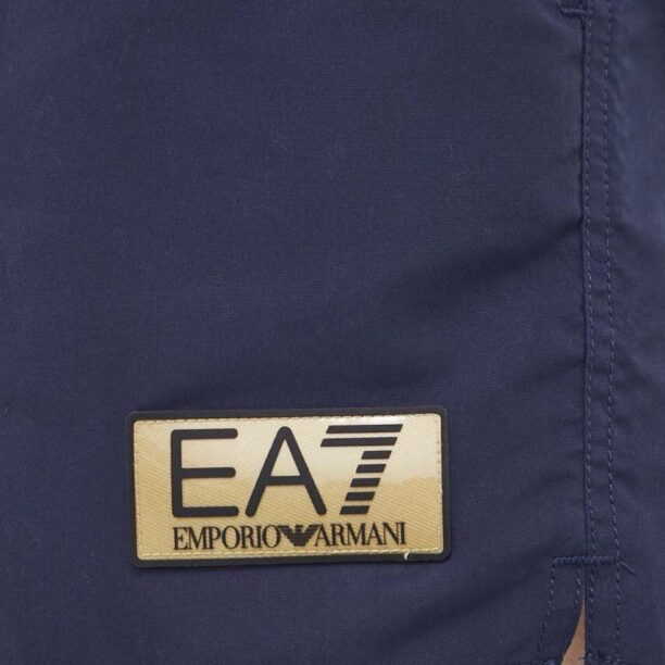 EA7 Emporio Armani pantaloni scurti de baie culoarea albastru marin preţ