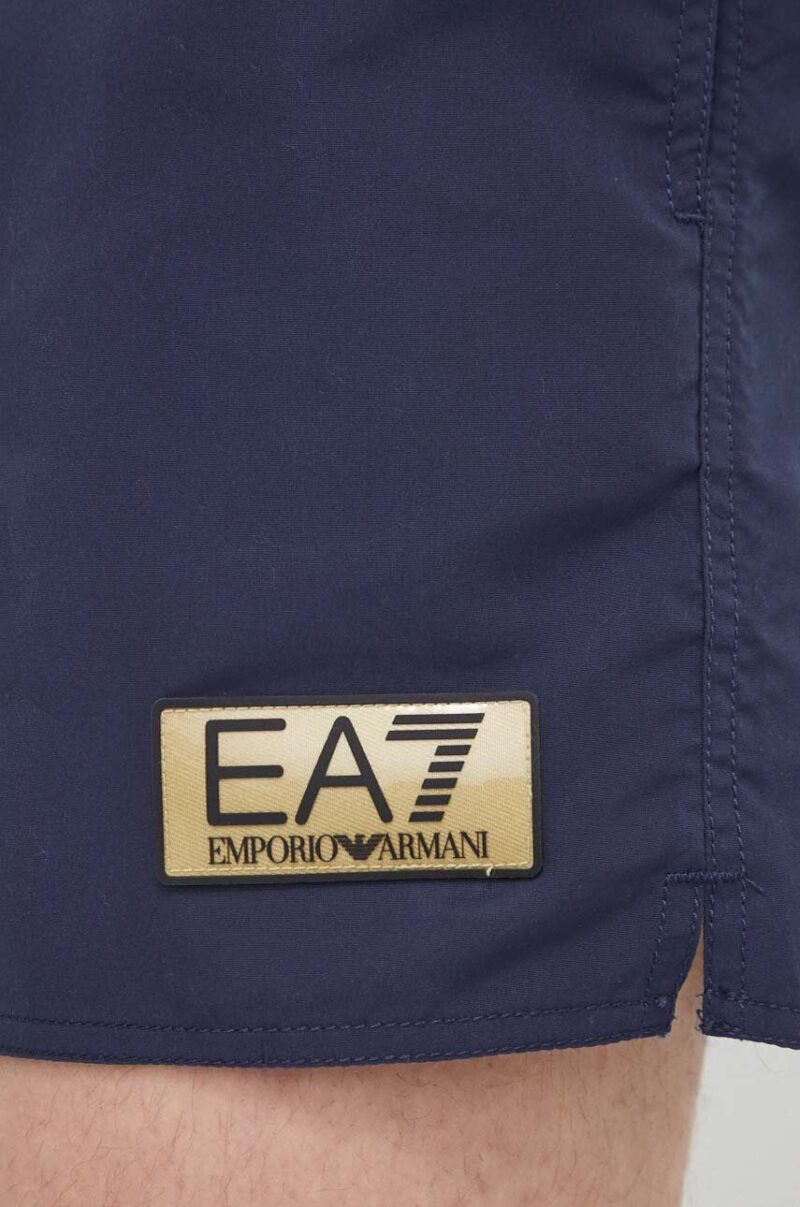 EA7 Emporio Armani pantaloni scurti de baie culoarea albastru marin preţ