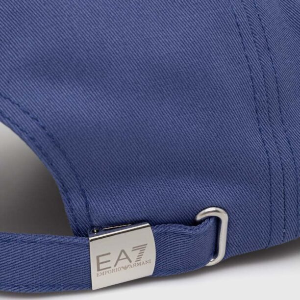 EA7 Emporio Armani șapcă de baseball din bumbac cu imprimeu preţ