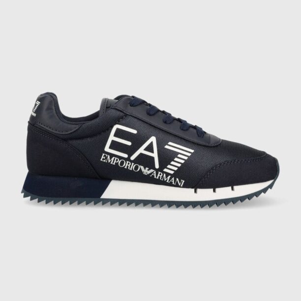 EA7 Emporio Armani sneakers pentru copii culoarea albastru marin