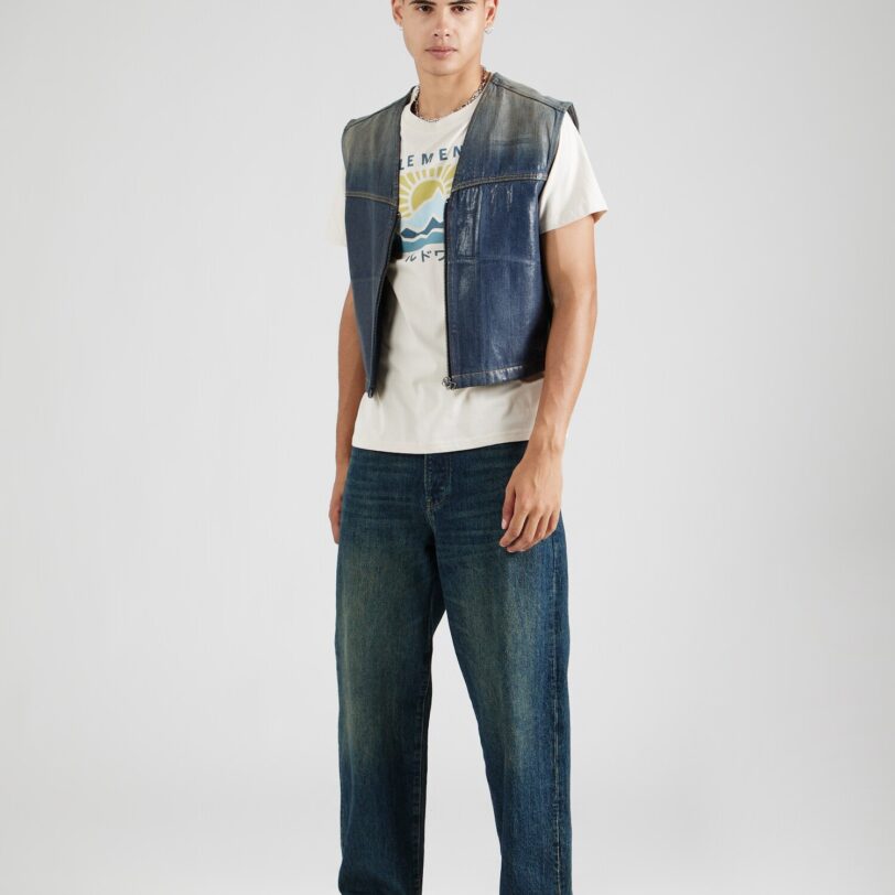 Cumpăra ELEMENT Tricou 'KYOTO'  bej / albastru marin / albastru deschis / galben șofran