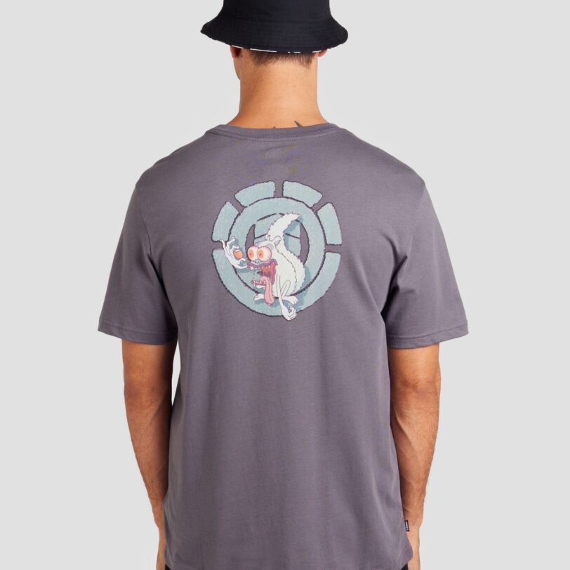 Preţ ELEMENT Tricou 'SQUIRREL'  azuriu / mauve / portocaliu pastel / alb murdar