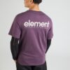 ELEMENT Tricou  mov prună / alb