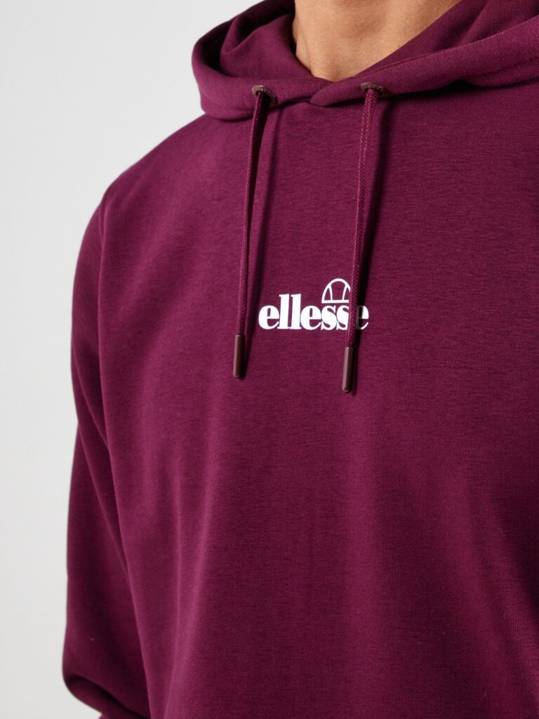 Preţ ELLESSE Bluză de molton 'Pershuta Oh'  roșu burgundy / alb