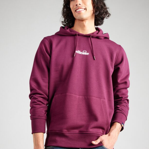 ELLESSE Bluză de molton 'Pershuta Oh'  roșu burgundy / alb