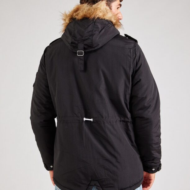 ELLESSE Parka de iarnă 'Blizzard'  maro deschis / negru preţ