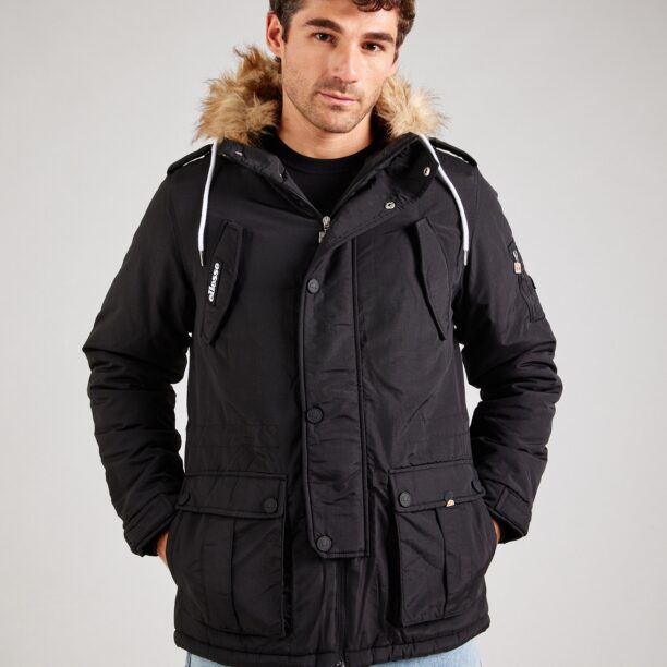 ELLESSE Parka de iarnă 'Blizzard'  maro deschis / negru