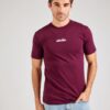 ELLESSE Tricou 'Ollio'  roșu burgundy / alb