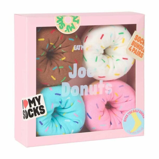 Eat My Socks sosete Joes Donuts 4-pack