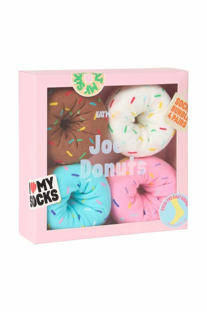 Eat My Socks sosete Joes Donuts 4-pack