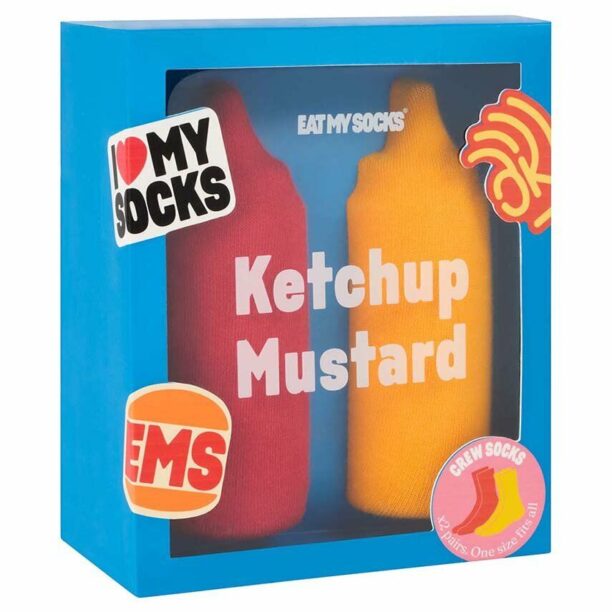 Eat My Socks sosete Ketchup & Mustard 2-pack