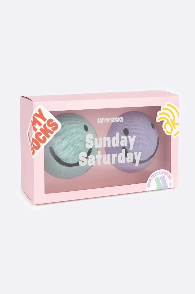 Eat My Socks sosete Saturday Sunday 2-pack