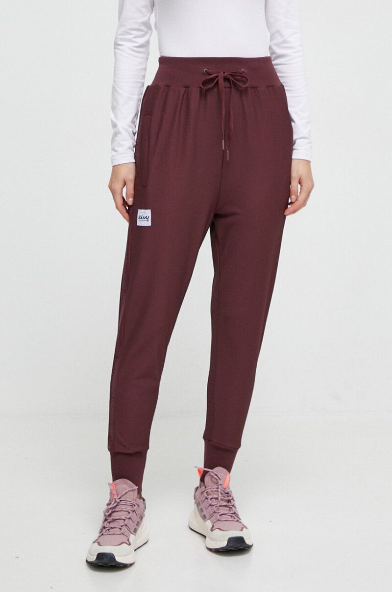 Eivy pantaloni de trening culoarea bordo