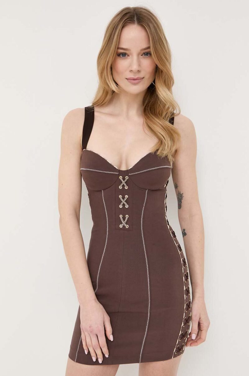 Elisabetta Franchi rochie culoarea maro