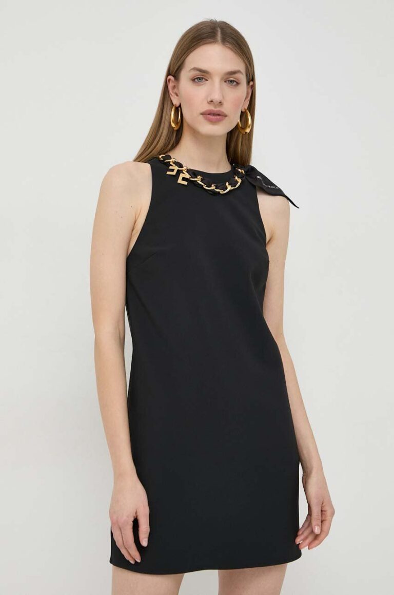 Elisabetta Franchi rochie culoarea negru