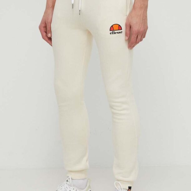 Ellesse pantaloni de trening Ovest Jog Pant culoarea bej