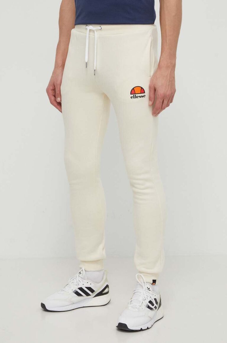 Ellesse pantaloni de trening Ovest Jog Pant culoarea bej