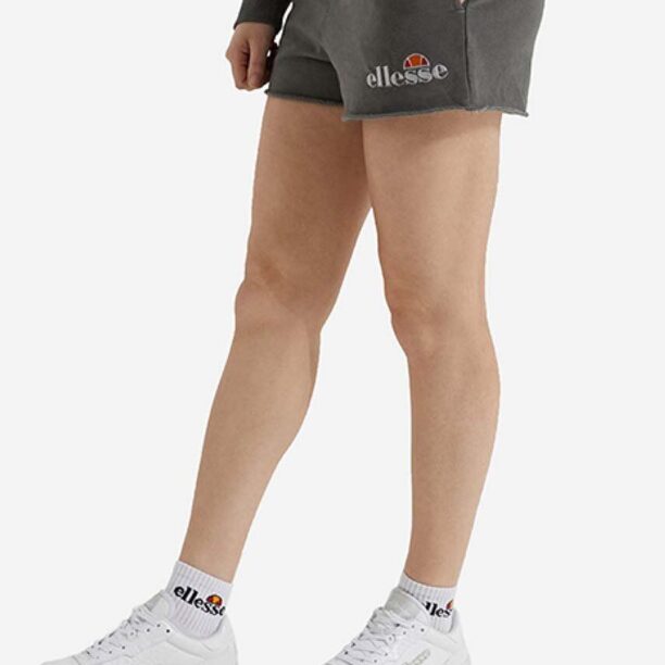 Ellesse pantaloni scurți din bumbac Colieur culoarea gri