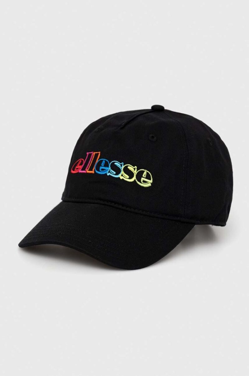 Ellesse șapcă de baseball din bumbac culoarea negru