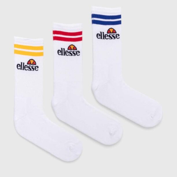 Ellesse sosete 3-pack culoarea alb