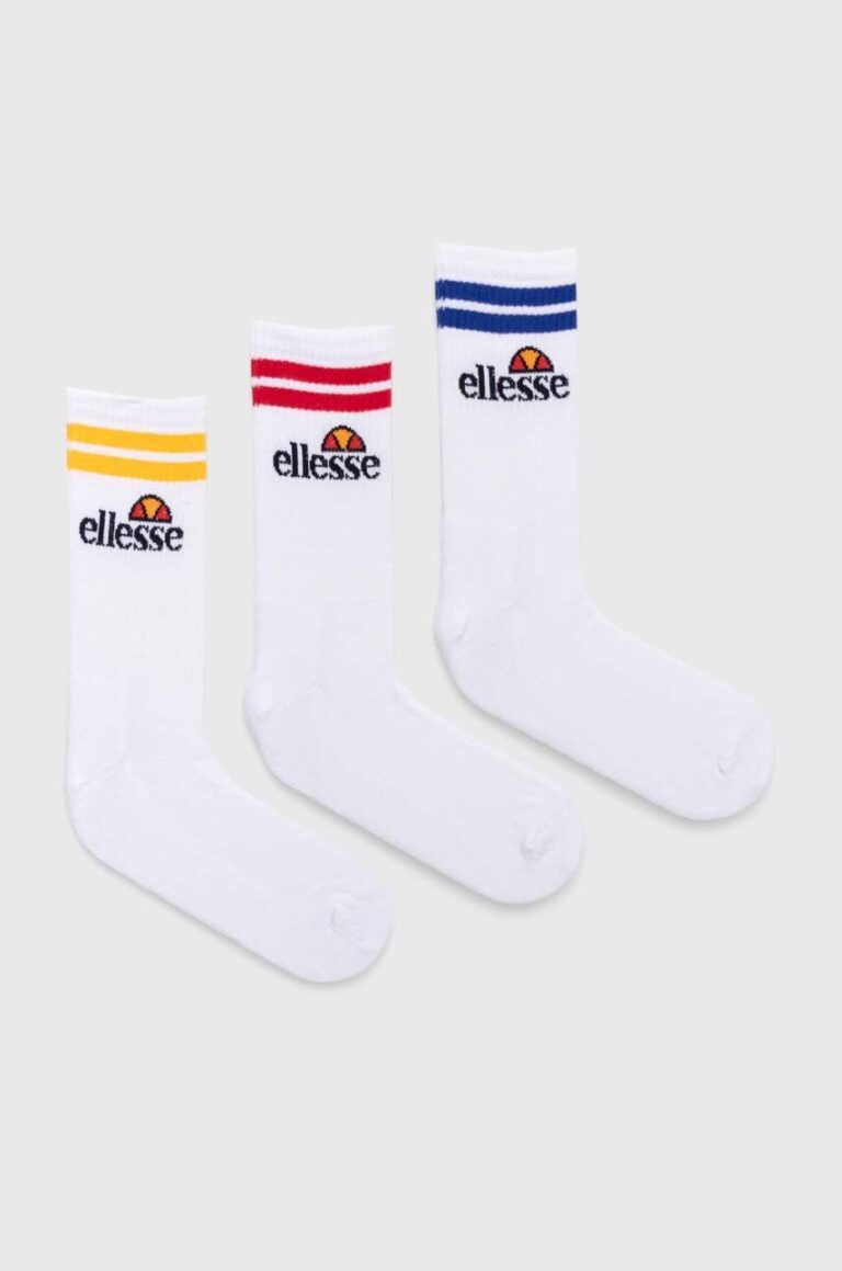 Ellesse sosete 3-pack culoarea alb