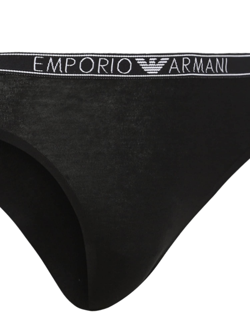 Emporio Armani Tanga  negru / alb preţ