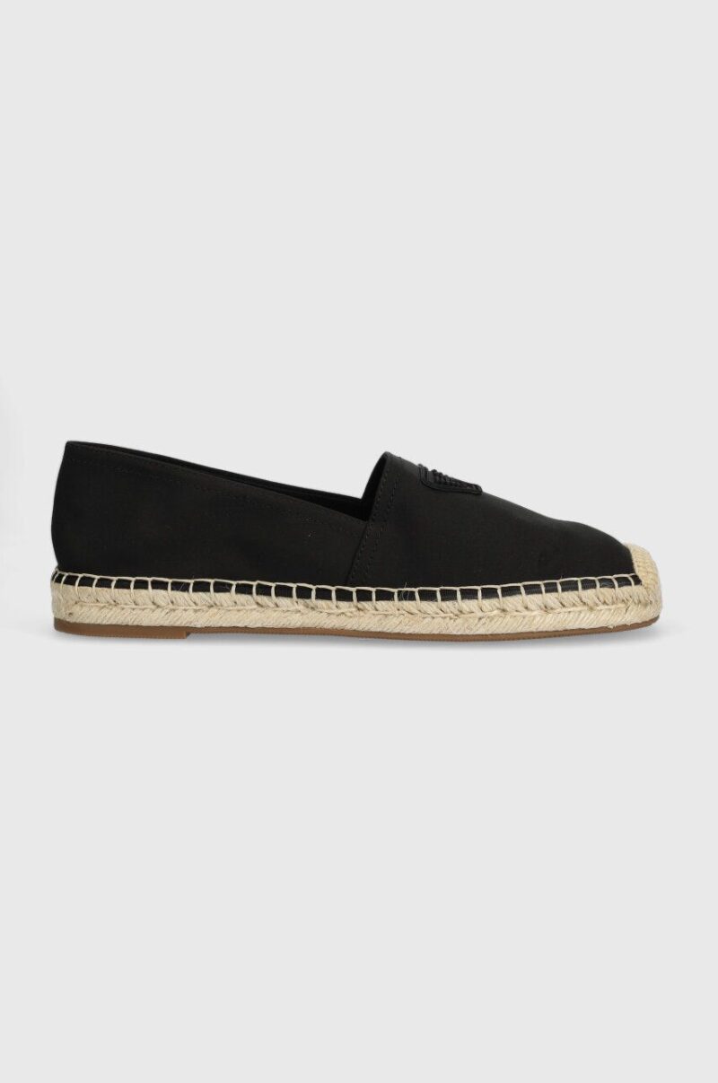 Emporio Armani Underwear espadrile XVSS03 XN742 K001 culoarea negru