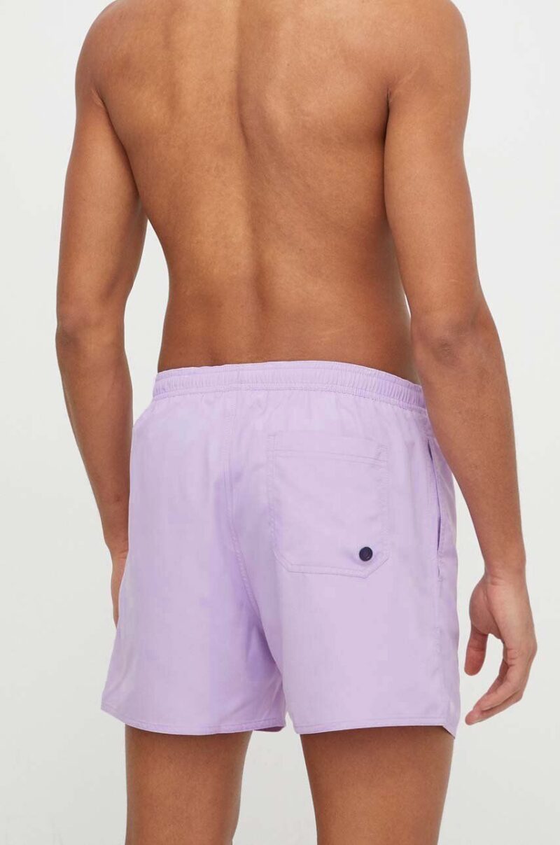 Emporio Armani Underwear pantaloni scurti de baie culoarea violet preţ