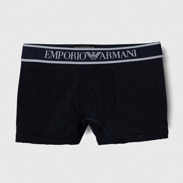 Emporio Armani boxeri copii 2-pack culoarea alb preţ