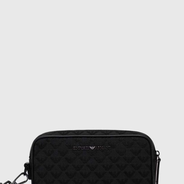 Emporio Armani portfard culoarea negru