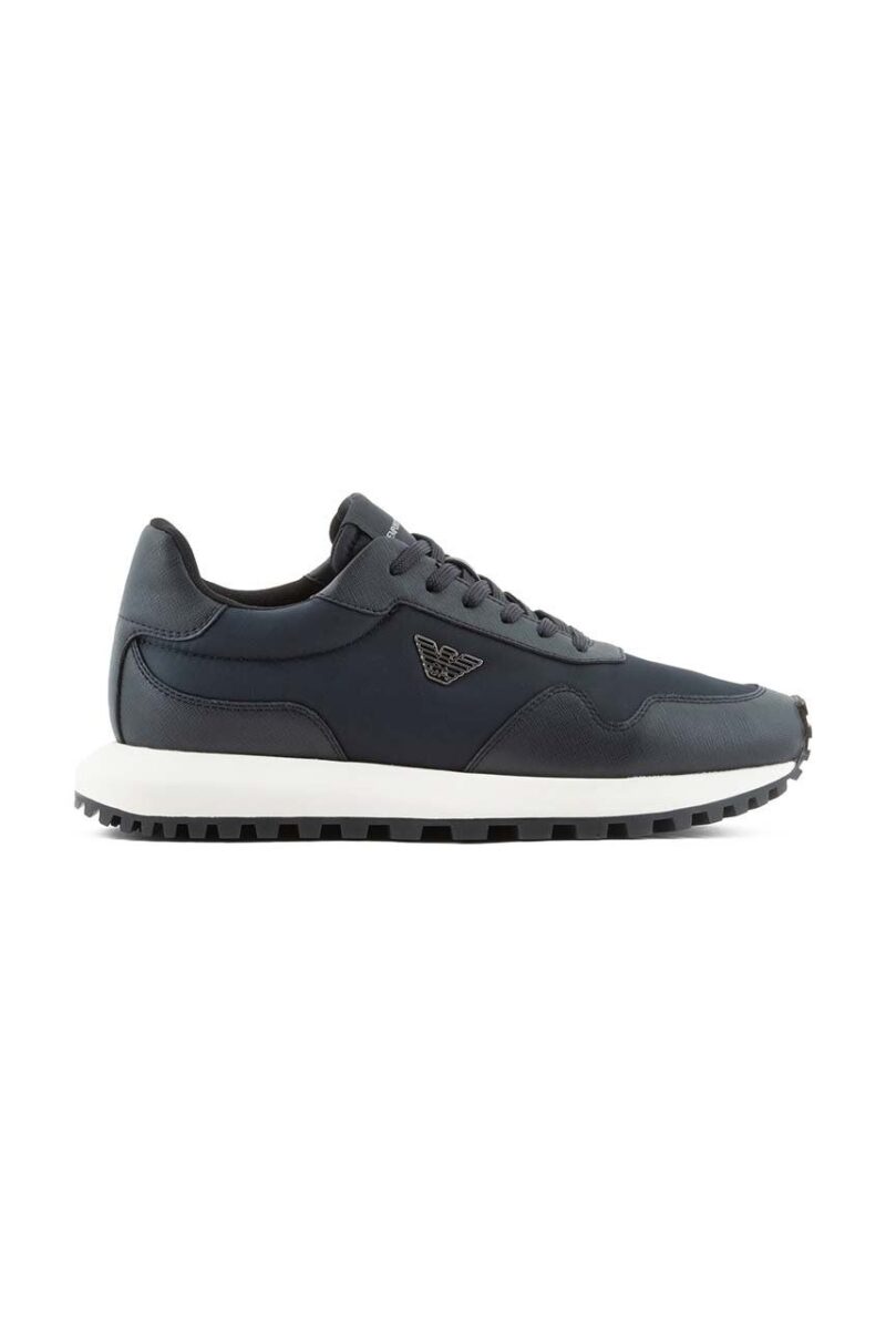 Emporio Armani sneakers culoarea albastru marin