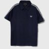 Emporio Armani tricouri polo din bumbac pentru copii culoarea albastru marin