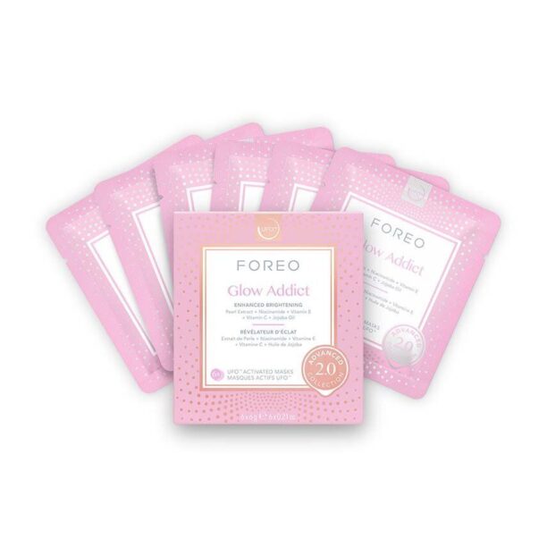 FOREO mască activată ufo pentru a crește strălucirea UFO Masks Glow Addict 2.0 6-pack