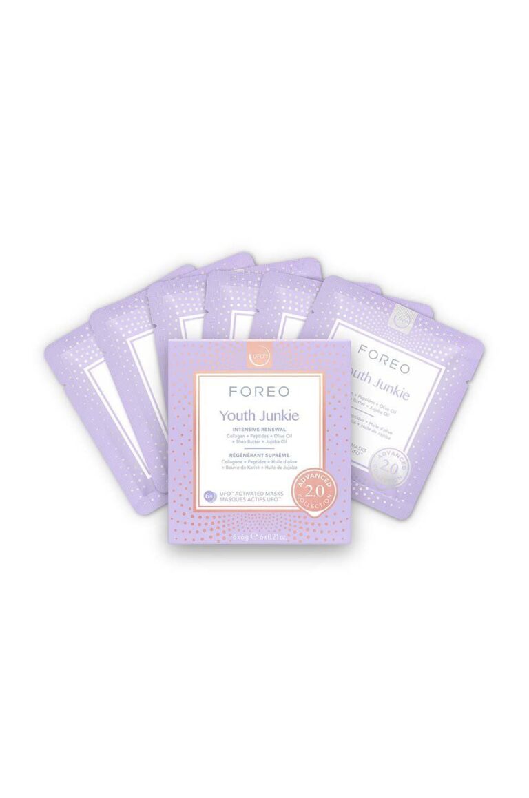 FOREO mască de față anti-îmbătrânire activată ufo UFO Masks Youth Junkie 2.0 6-pack