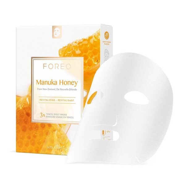 FOREO mască in folie revitalizantă pentru pielea îmbîtrânită Farm To Face Sheet Mask 3-pack