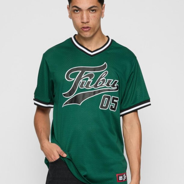 FUBU Tricou  verde închis / negru / alb preţ