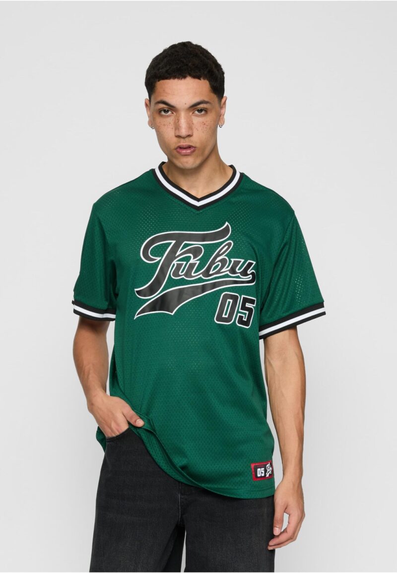 FUBU Tricou  verde închis / negru / alb preţ