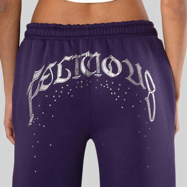 Original Felicious Pantaloni  mov închis / argintiu