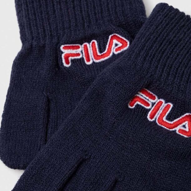 Fila caciula si manusi copii BEREA Set beanies & Gloves culoarea albastru marin preţ